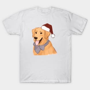 Cute Golden Retriever Drawing T-Shirt